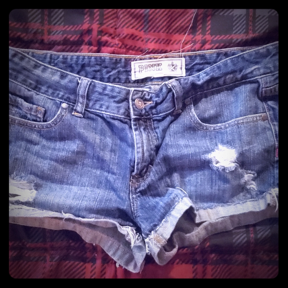 Frayed Denim Shorts